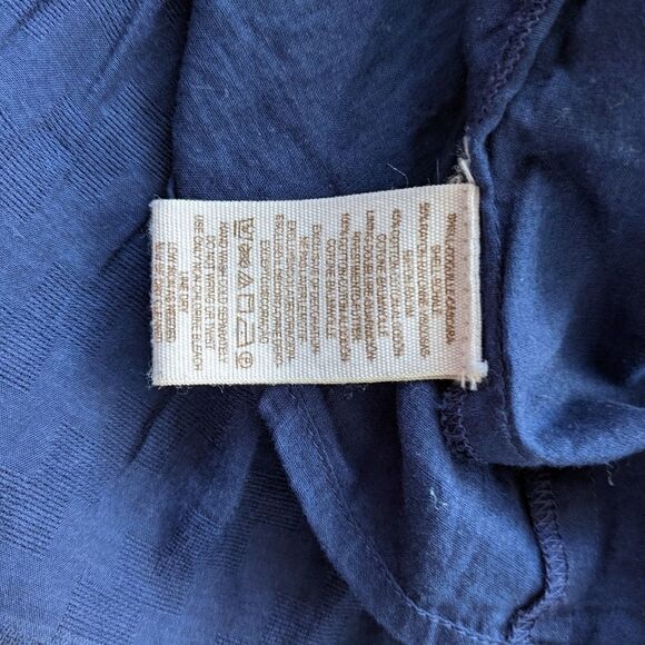 Free PEOPLE Navy blue Smocked skirt Small @F1 - Picture 6 of 9